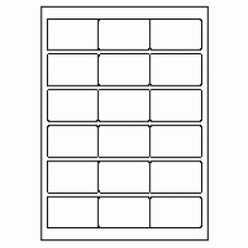 440 - Label Size 65mm x 40mm - 18 labels per sheet